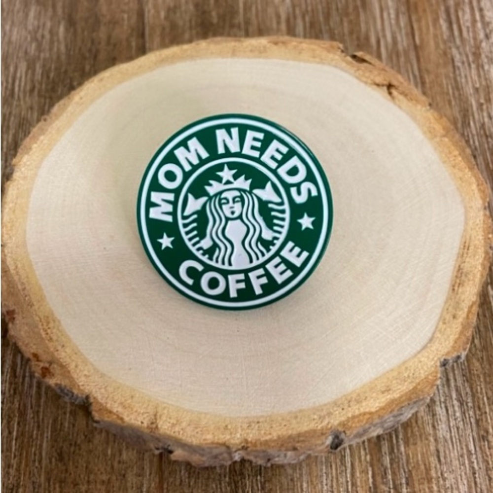 Mom Needs Coffee Pin